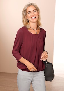 Gepflegtes Shirt in eleganter Blusen-Optik thumbnail 8