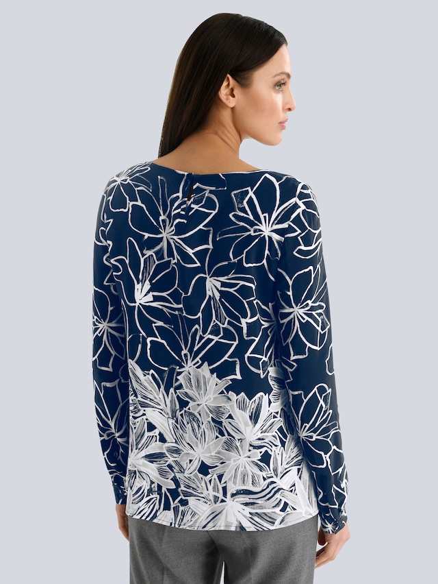 Bluse mit floralem Druck 3