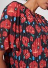 Plissee-Bluse mit Blumen-Print thumbnail 5