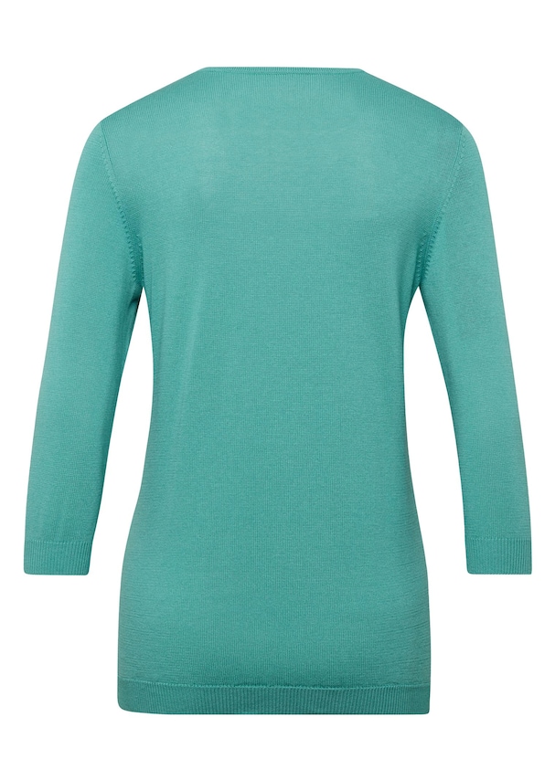 Zomerse, tricot pullover met ajourpatroon 2