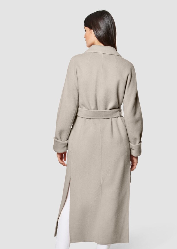Lightweight long wool coat 2