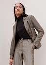 Zweireihiger Blazer mit dezenten Streifen thumbnail 7