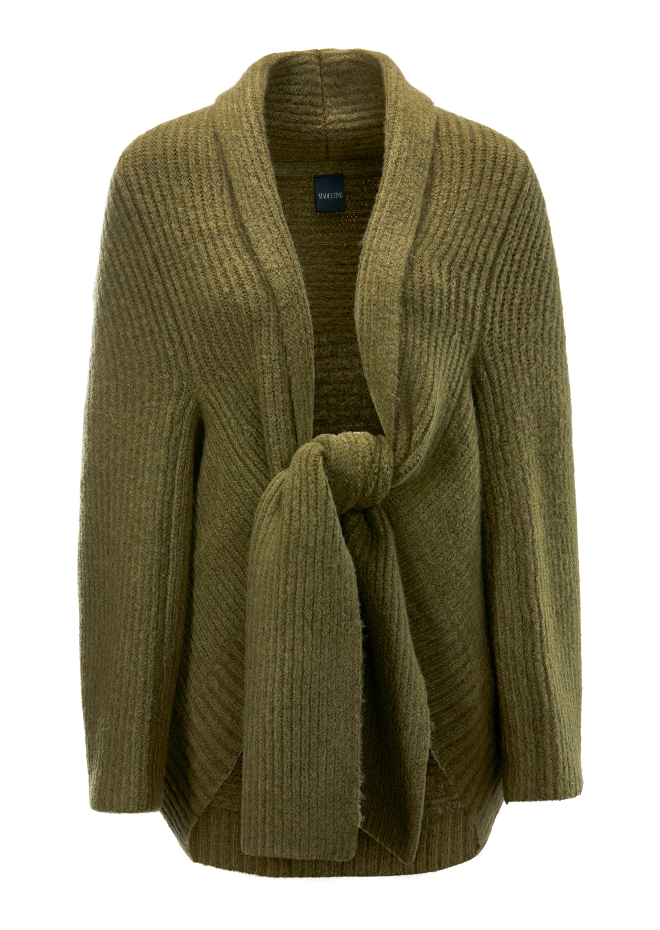 Stretch viscose cardigan in leuchtrot