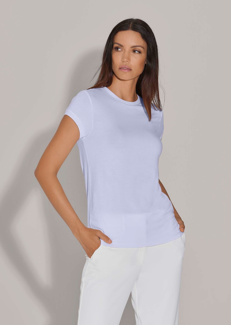 Jersey-Shirt mit Kappärmeln