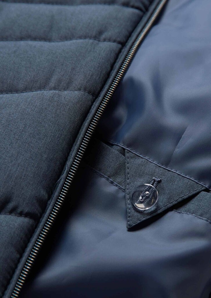 Warme Steppjacke in Jeansoptik