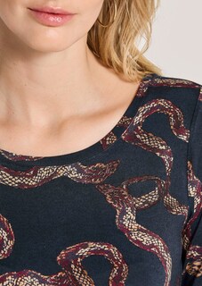 Viskose-Shirt mit Schlangenprint thumbnail 5