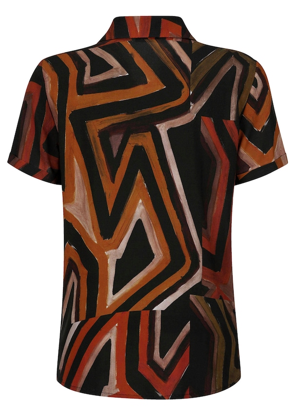 Bluse mit Ethno-Druckdessin 6