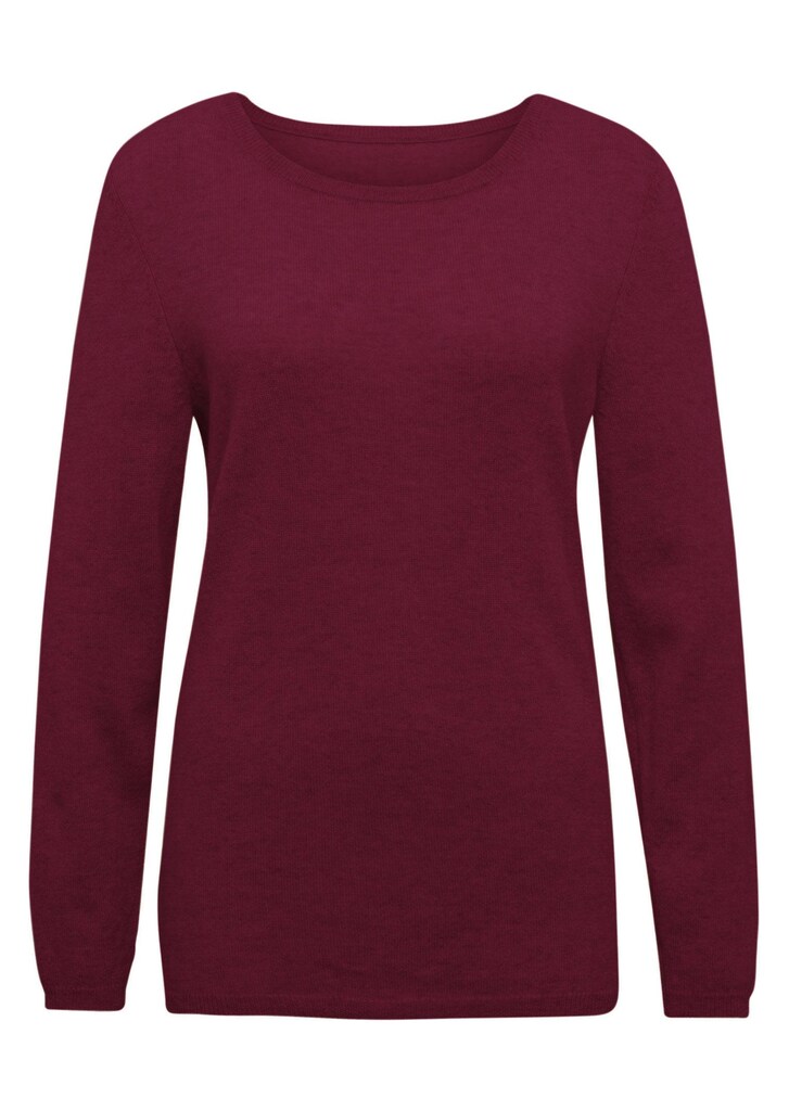 Kaschmirpullover mit U-Boot Ausschnitt
