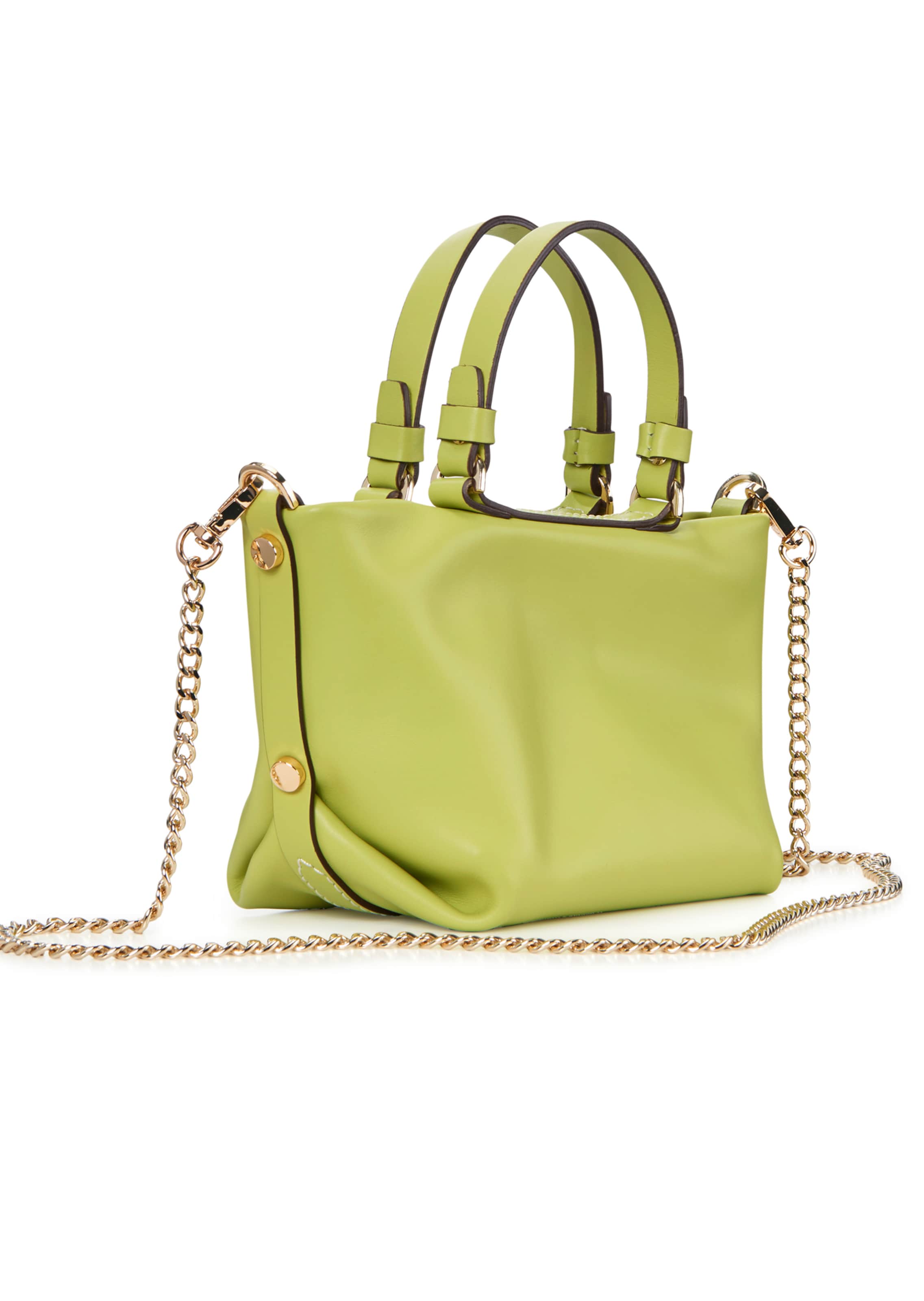 Ledertasche in Trapez-Form