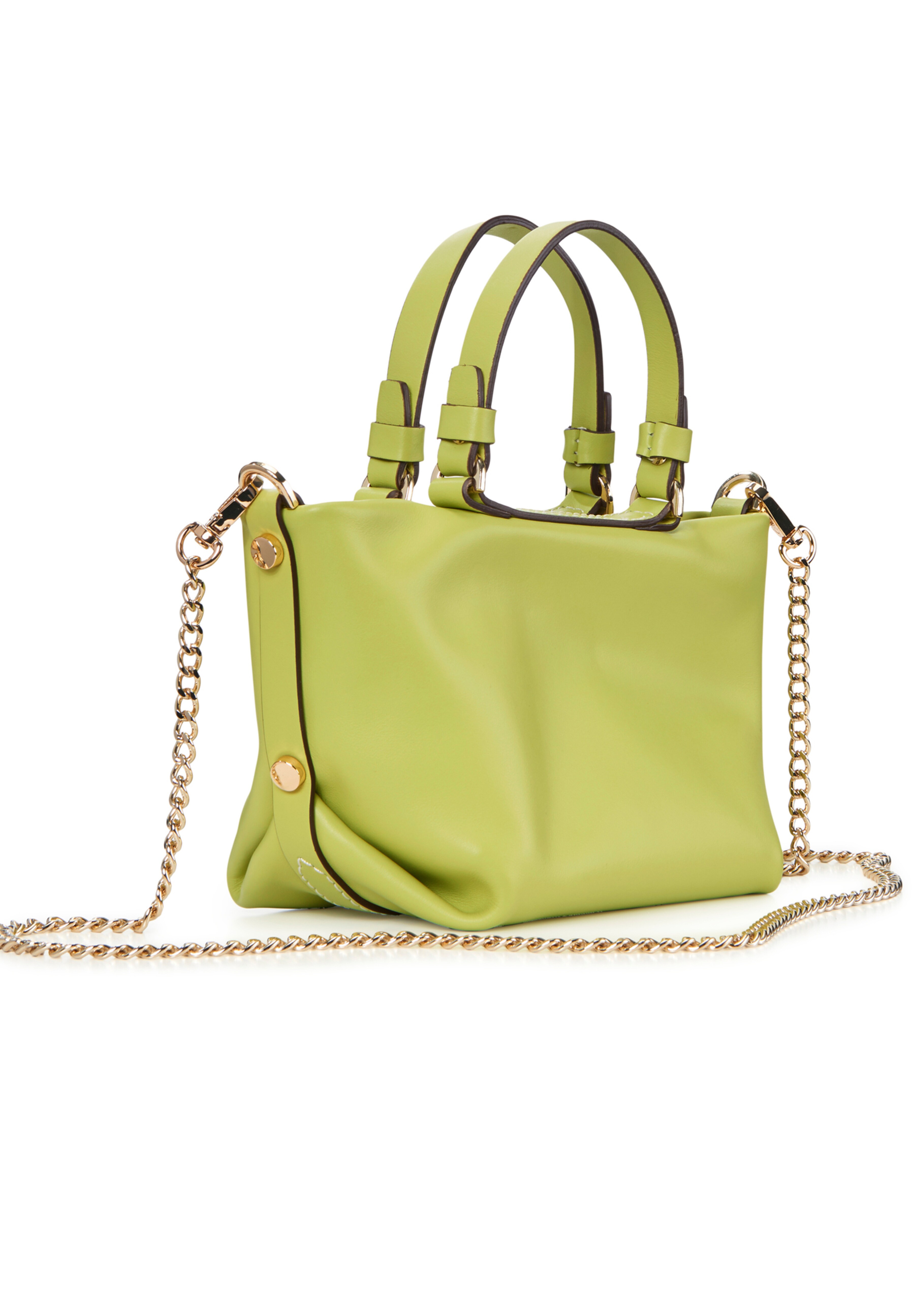 Ledertasche in Trapez-Form