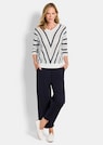 Feinstrickpullover mit maritimen Streifen thumbnail 2