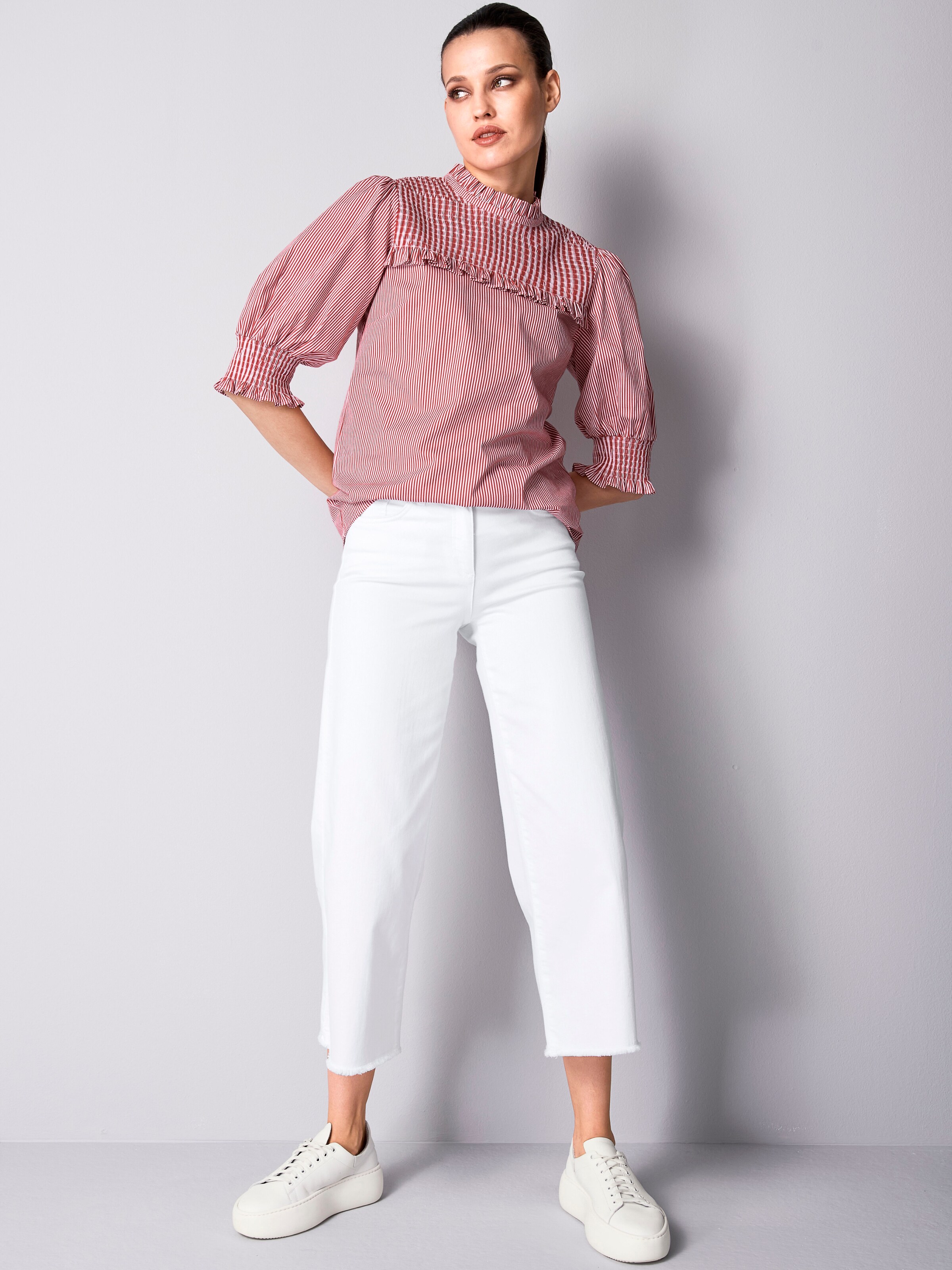 Bluse mit gesmoktem Ärmel 3