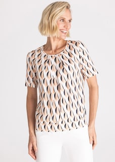 Blusenshirt aus Webware und Jersey thumbnail 1