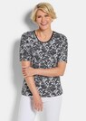 Jersey-Shirt mit Schwarz-Weiß-Print thumbnail 1