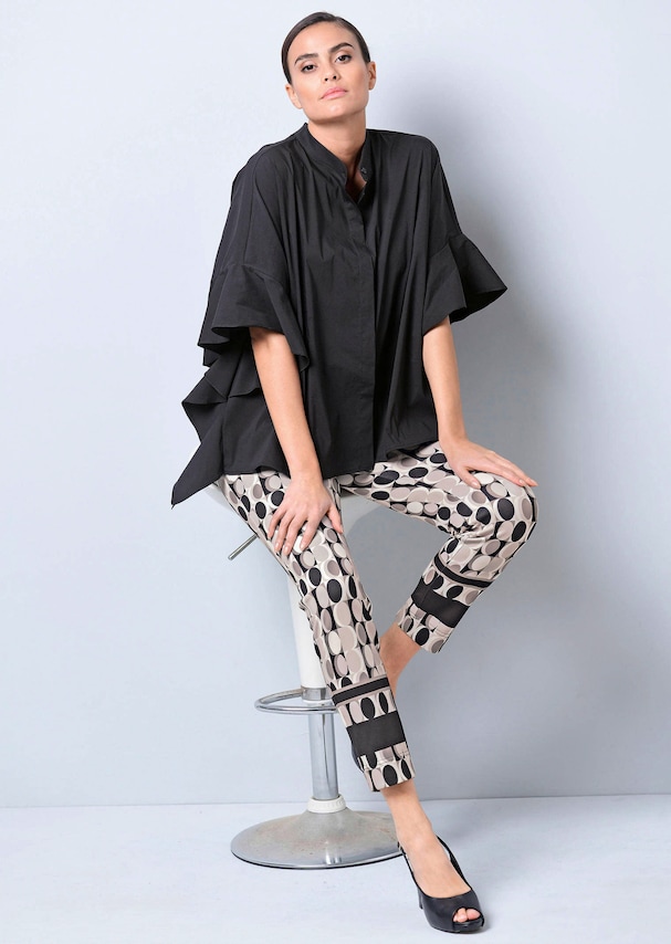 Oversizedbluse mit großem Volantärmel 3