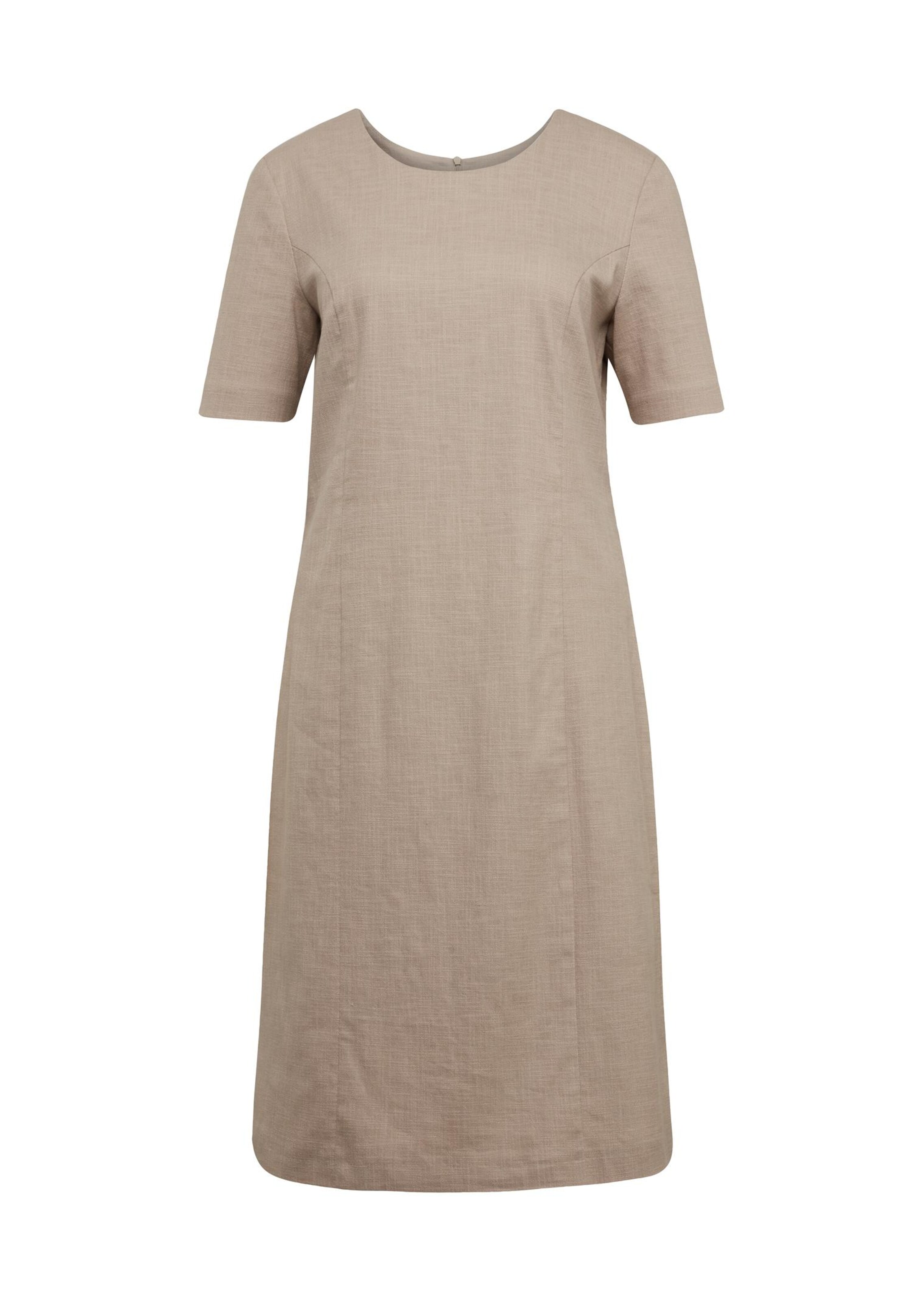 Elégante robe en lin mélangé - beige - Gr. 52 de Goldner Fashion