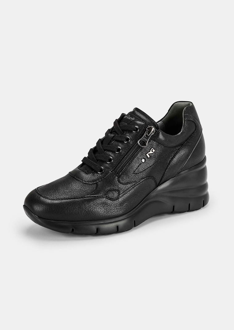 Sneakers à talon compensé intégré