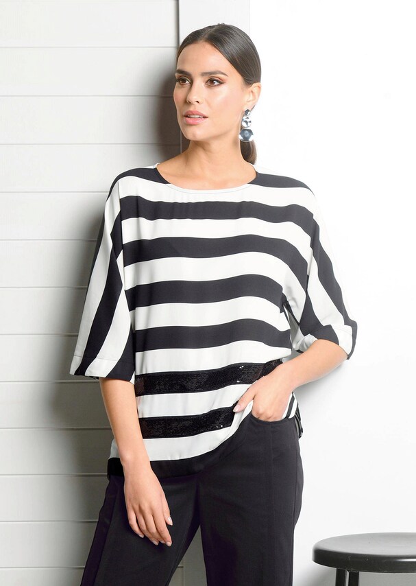 Bluse mit Paillettenbesatz 3
