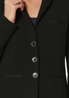 Kurzer Jerseyblazer mit modischer Struktur thumbnail 5