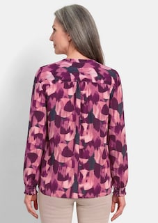 Satijnen blouse van zuivere viscose thumbnail 3