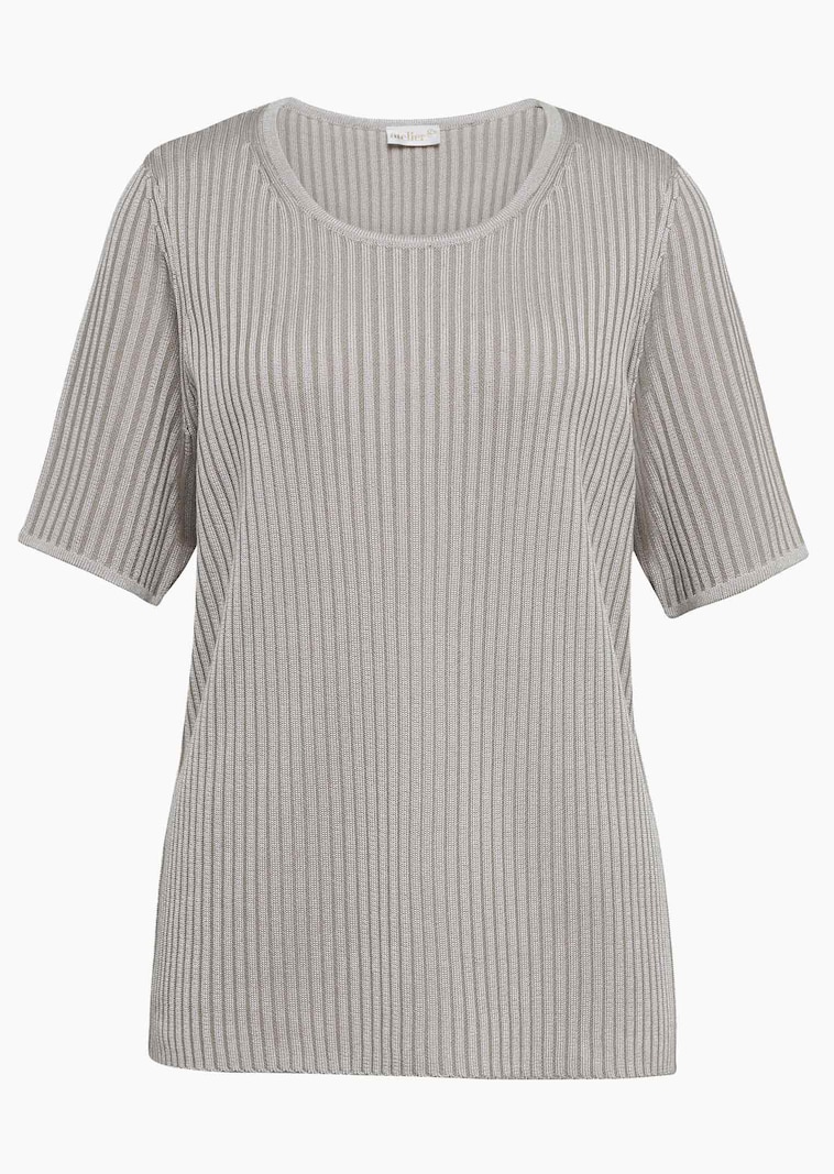 Pflegeleichter Pullover in hochwertiger Rippenstruktur