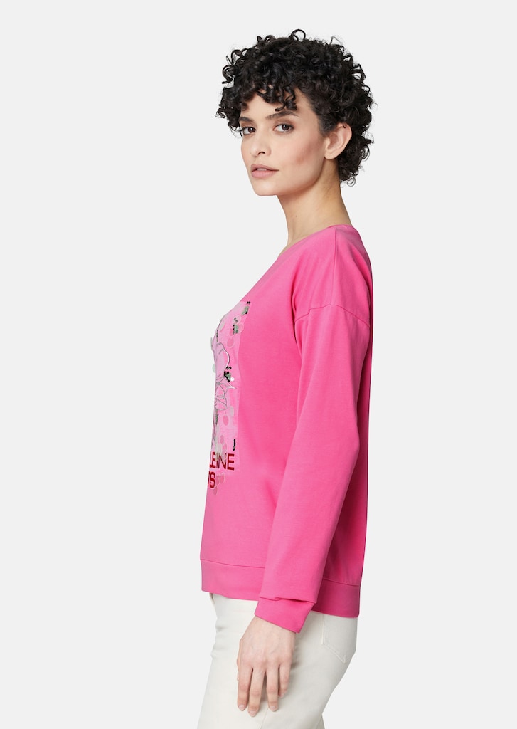 Sweatshirt mit dekorativem Flower Print 3