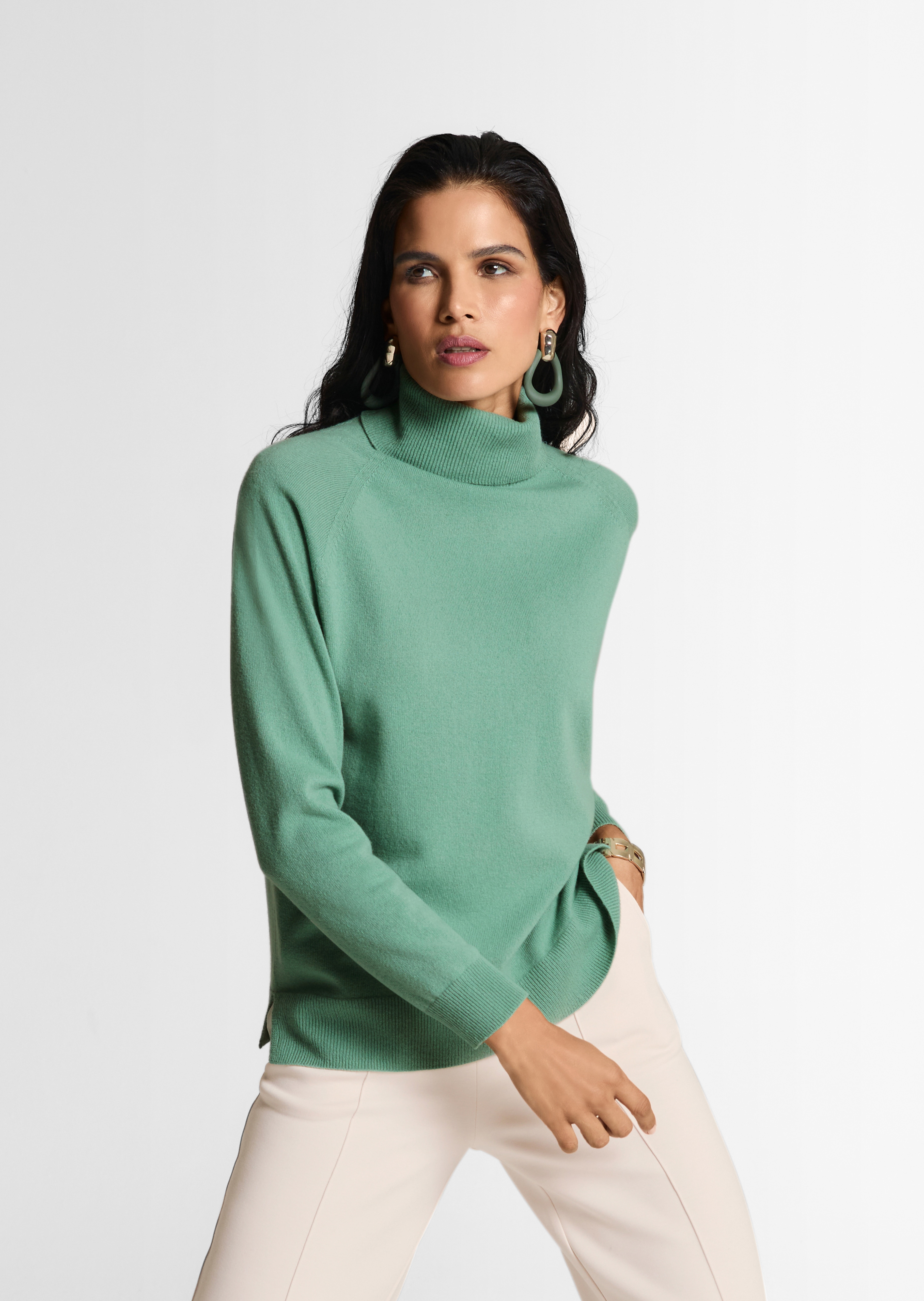 Rollkragenpullover aus Kaschmir