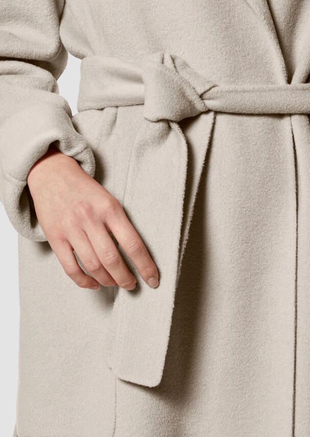 Lightweight long wool coat 4