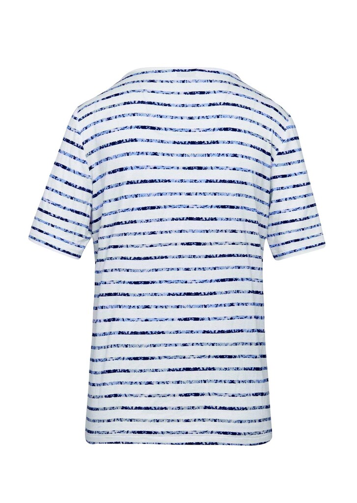 Bequemes Druckshirt in Blumen-Ringeloptik