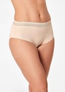 Lot de 2 slips taille haute avec élastique en dentelle thumbnail 2