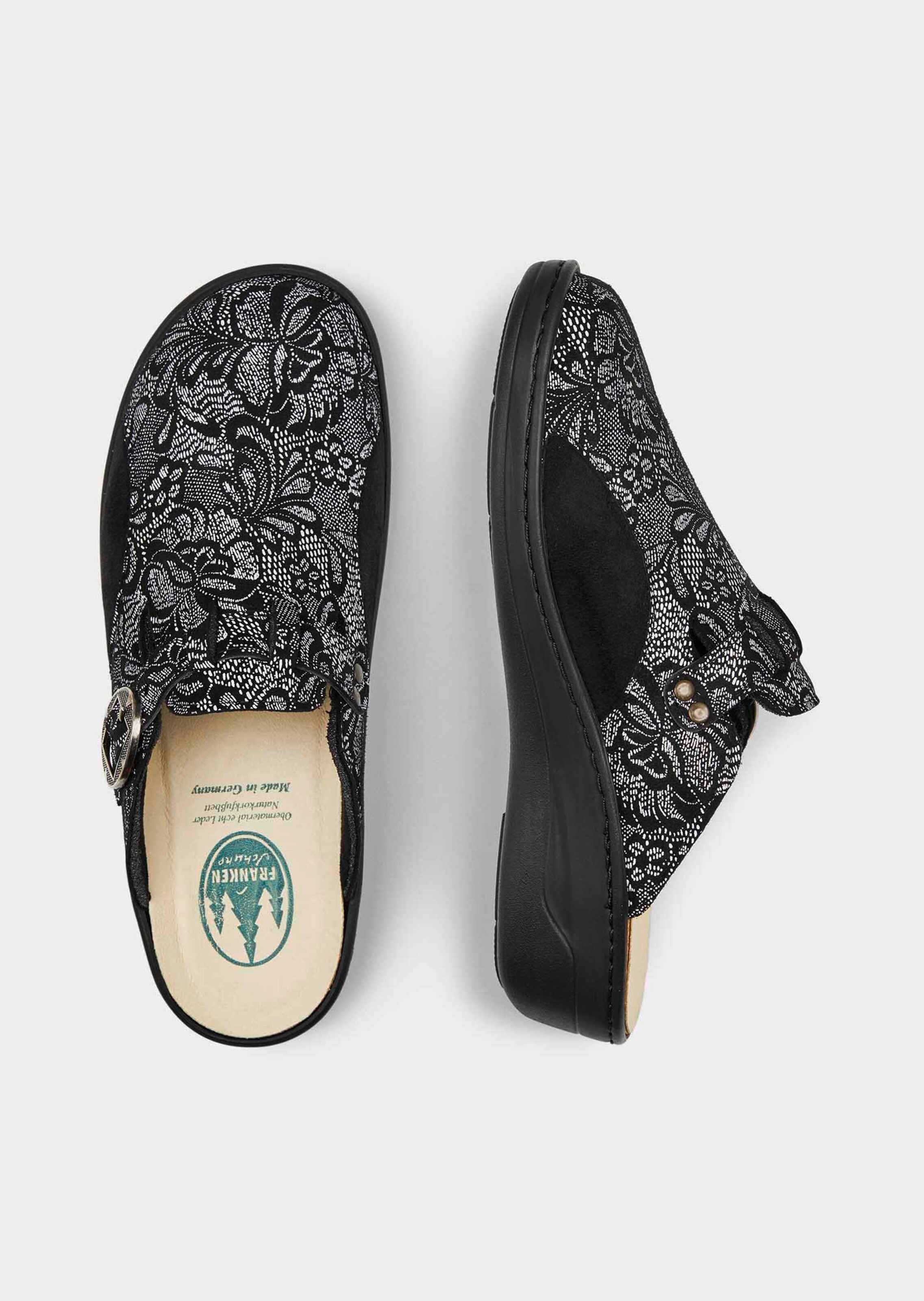 Pantoufles - noir / blanc - Gr. 42 de Goldner Fashion