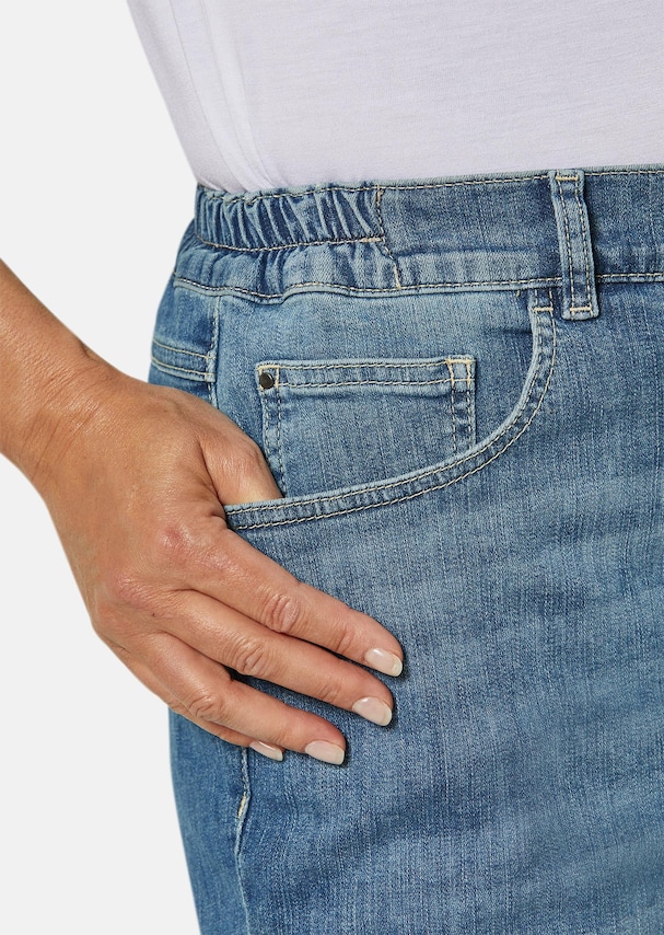 Aangename jeans met modieuze zoomrand 1