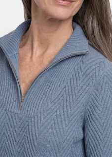 Tricot pullover met troyerkraag thumbnail 5