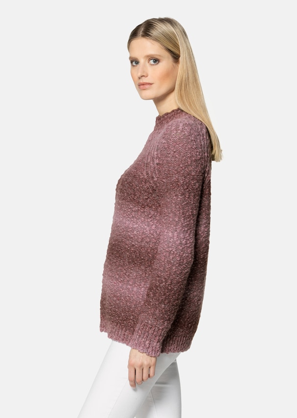 Stand-up collar jumper with sophisticated colour gradient 3