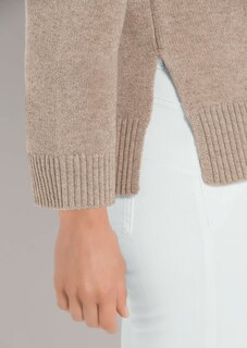 Cashmere jumper with 3/4 sleeves thumbnail 5