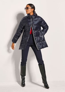 Quilted jacket with stand-up collar thumbnail 4