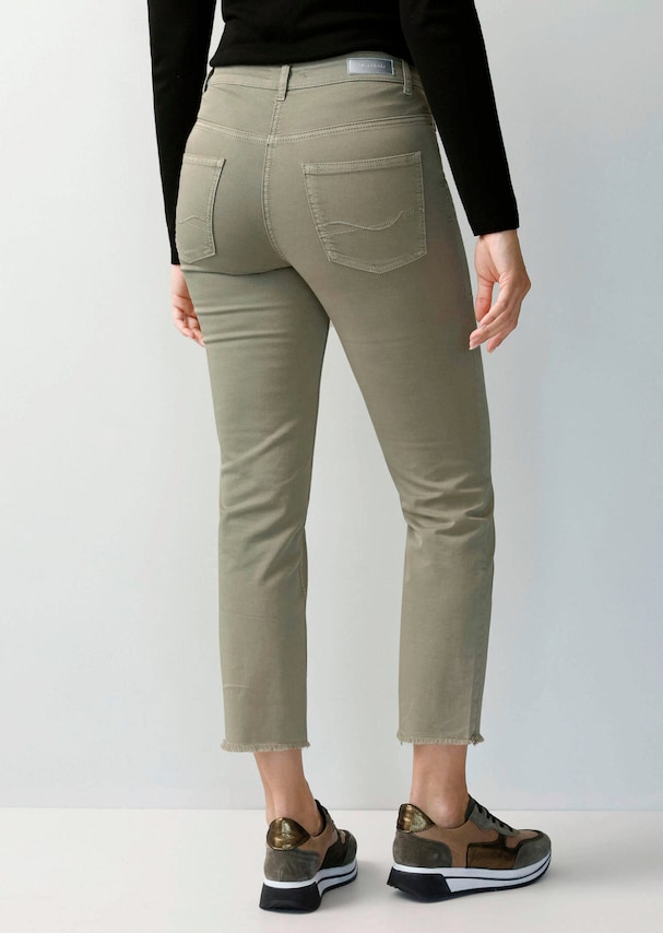 7/8-Twillhose mit Fransen am Saum 2