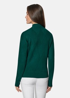 Der Stehkragen-Pullover mit Rautenmuster thumbnail 3