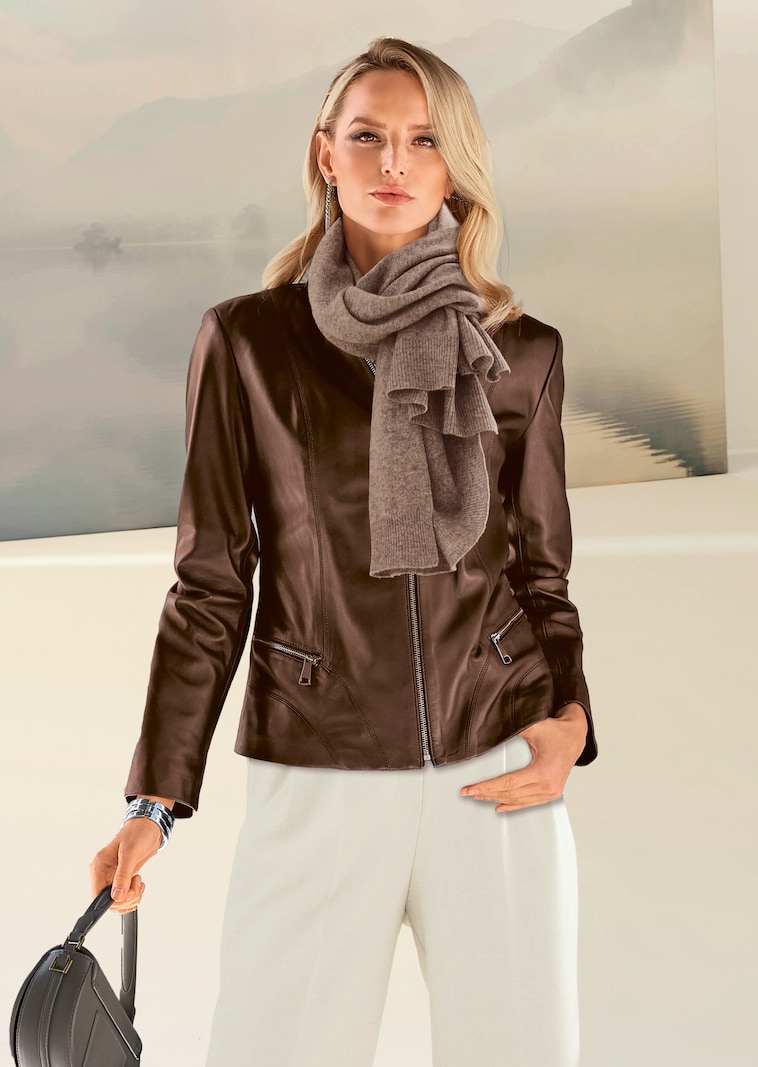 Lederjacke aus Lammnappa