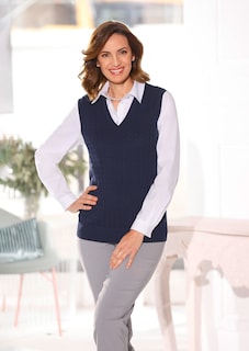 Slip-over met tijdloos kabelpatroon thumbnail 5