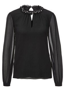Seidenbluse mit Strass thumbnail 1