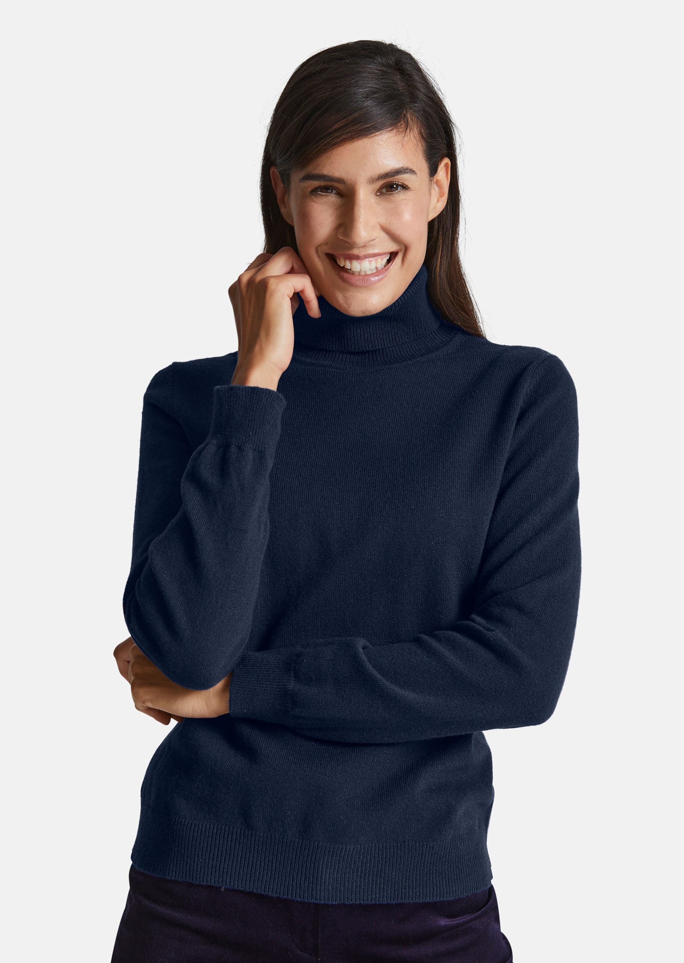 Kaschmirpullover mit Rollkragen