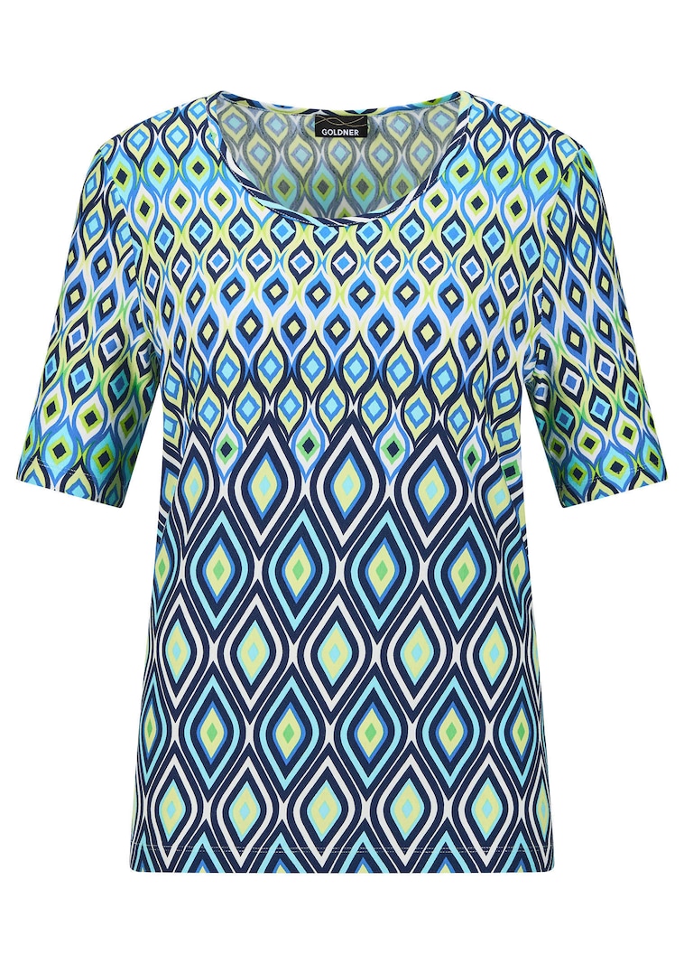 Jersey-Shirt mit Musterverlauf