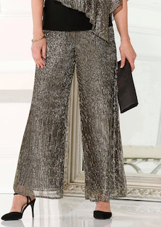 Palazzo-Hose VERA aus glänzendem Plissee thumbnail 7