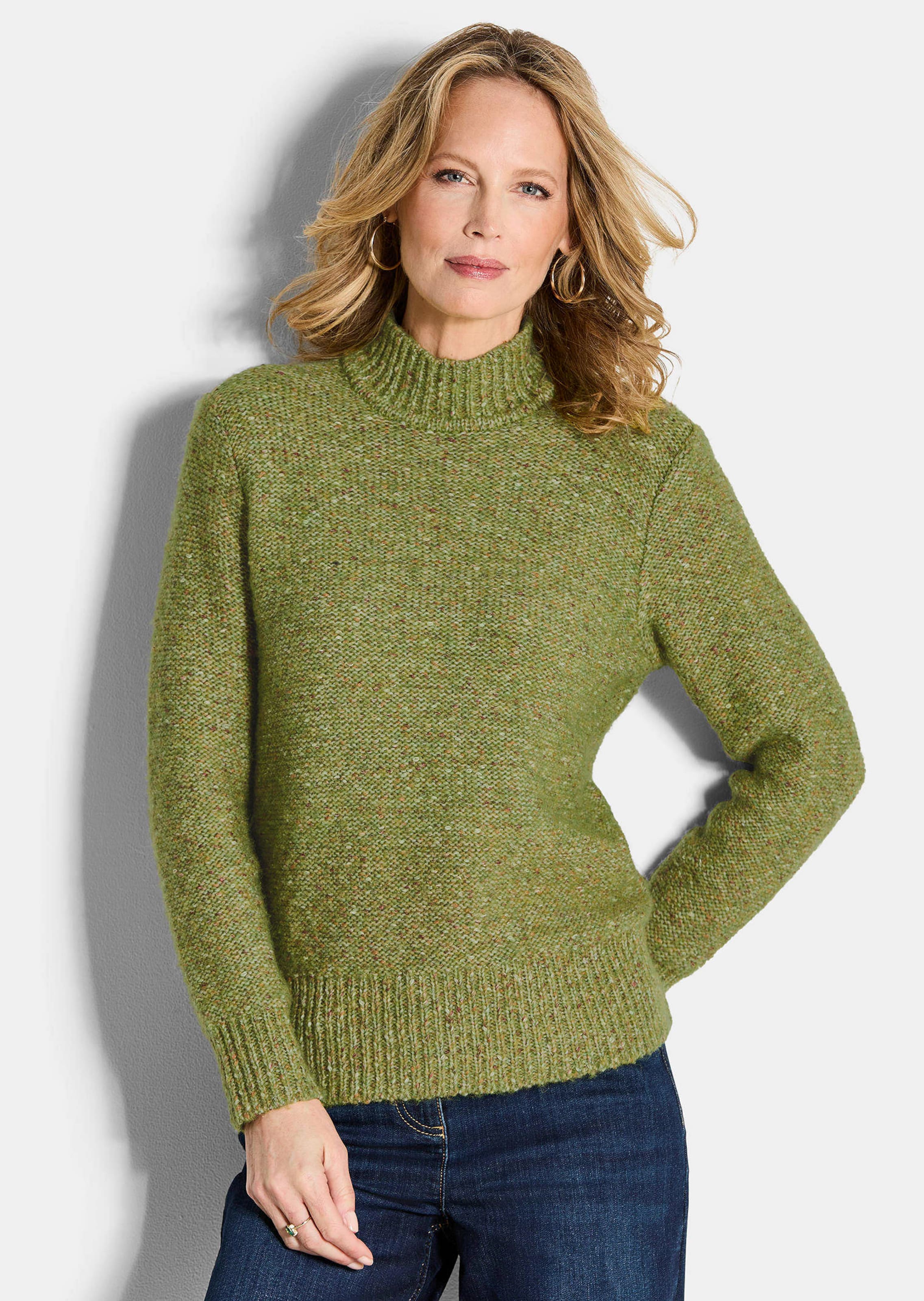 Tricot pullover in bouclé-look