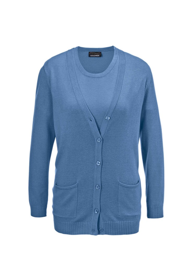 Klassisches Stricktwinset