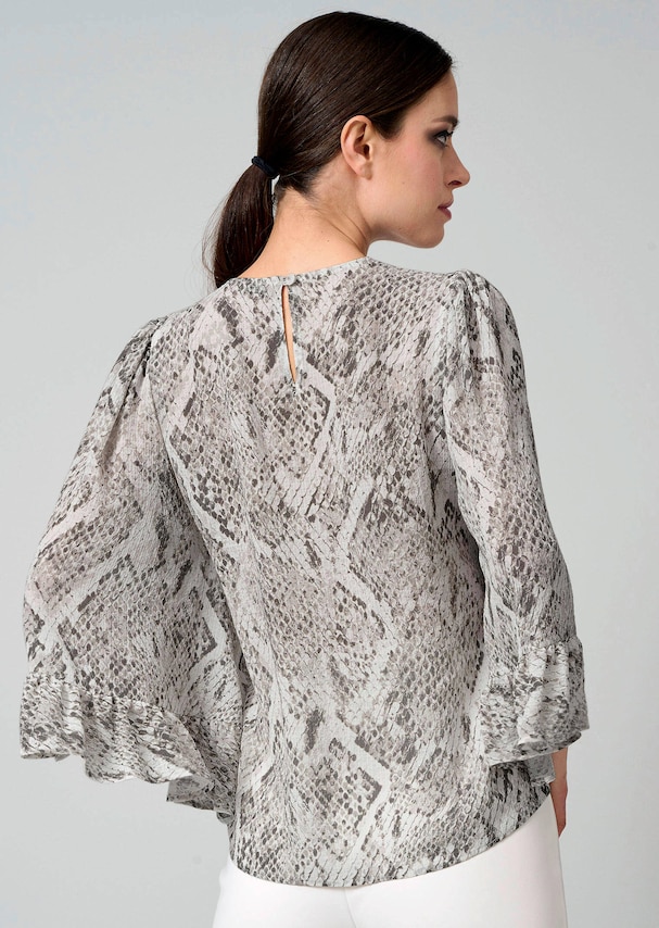 Bluse mit Volant am Ärmel 2
