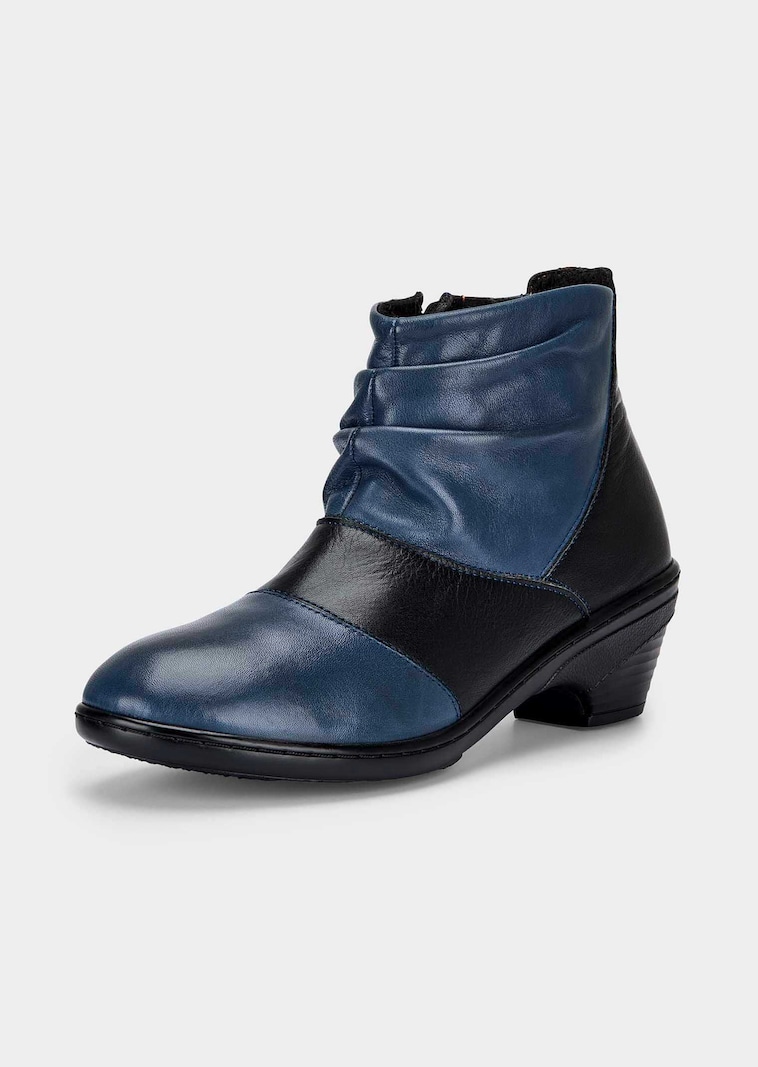 Gefütterte Stiefeletten aus echtem Leder