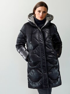 Lange Steppjacke mit Wellenstepp thumbnail 1