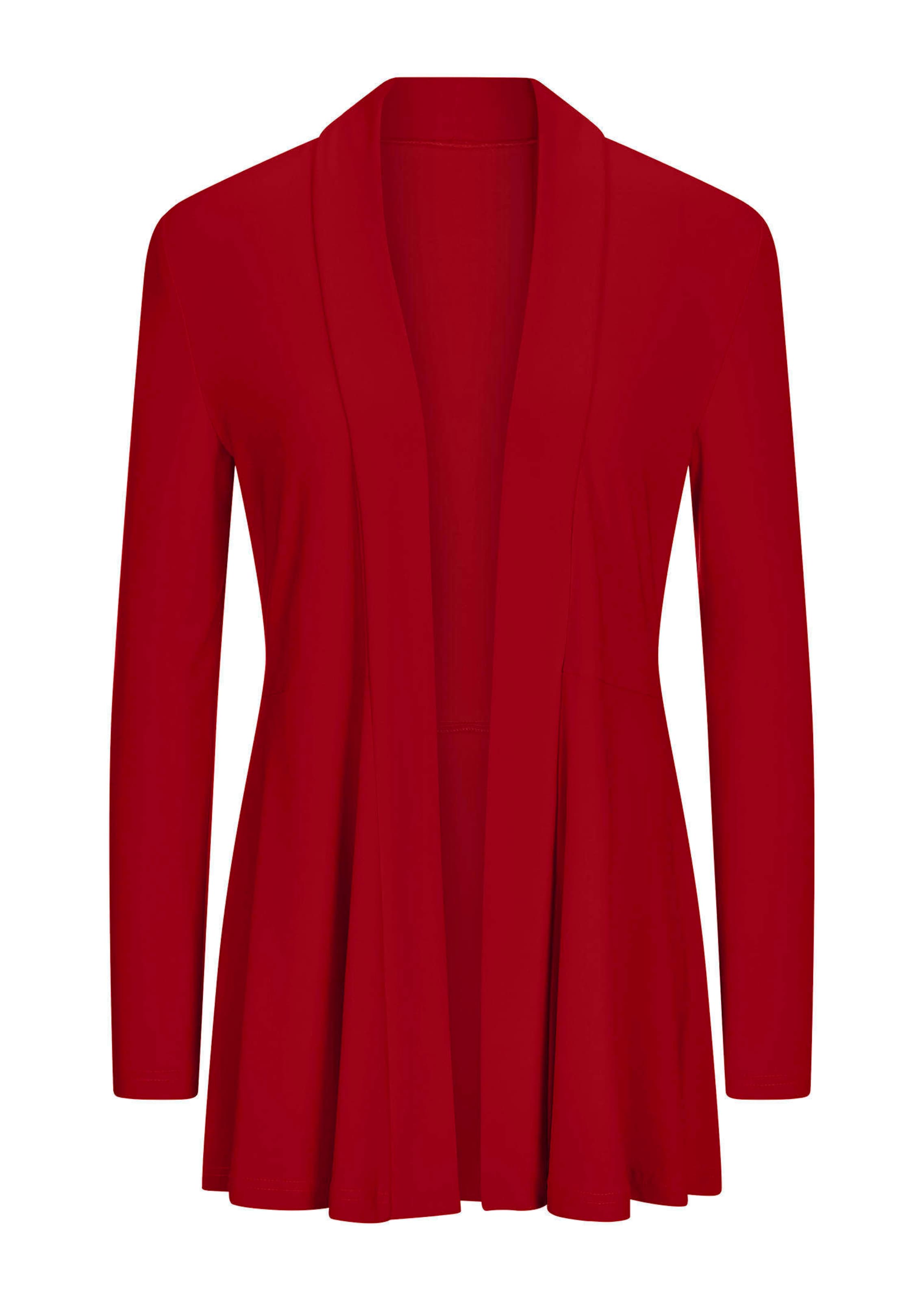 Pehmeästi laskeutuva pitkä jerseyjakku